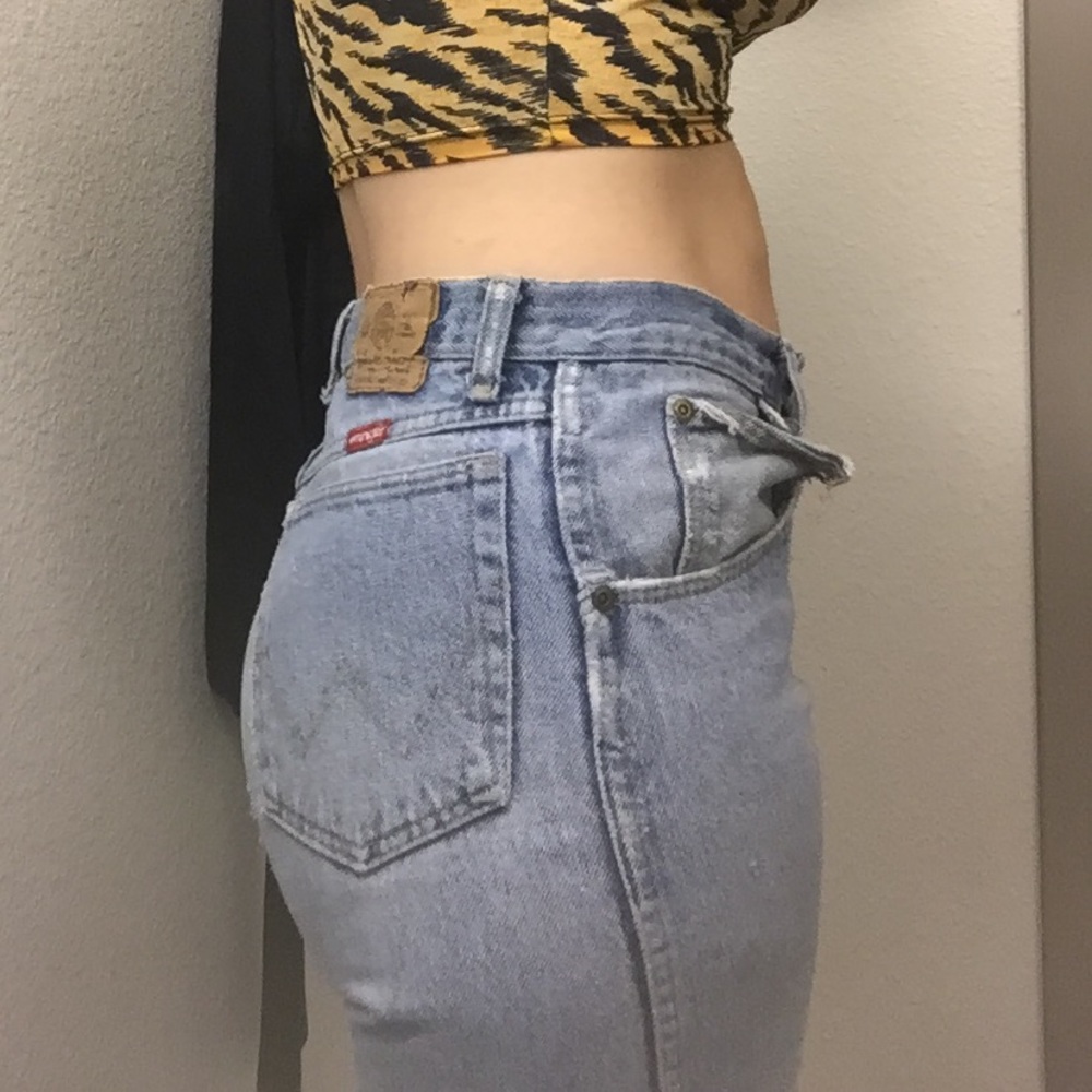 High Rise VTG Mom Jeans light distressed - Picture 8 of 8
